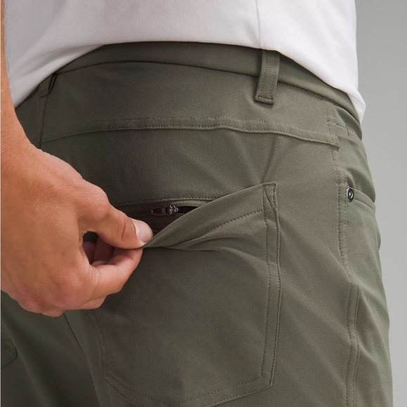 Lululemon green khaki ABC Slim Fit 5 Pocket Pants - 28W 30L - Picture 5 of 11